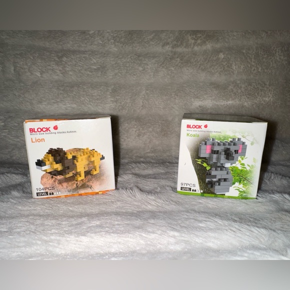 NEW Mini Micro Building Block Single Boxes and Display Box Animals Faux Lego 10 - Picture 5 of 11